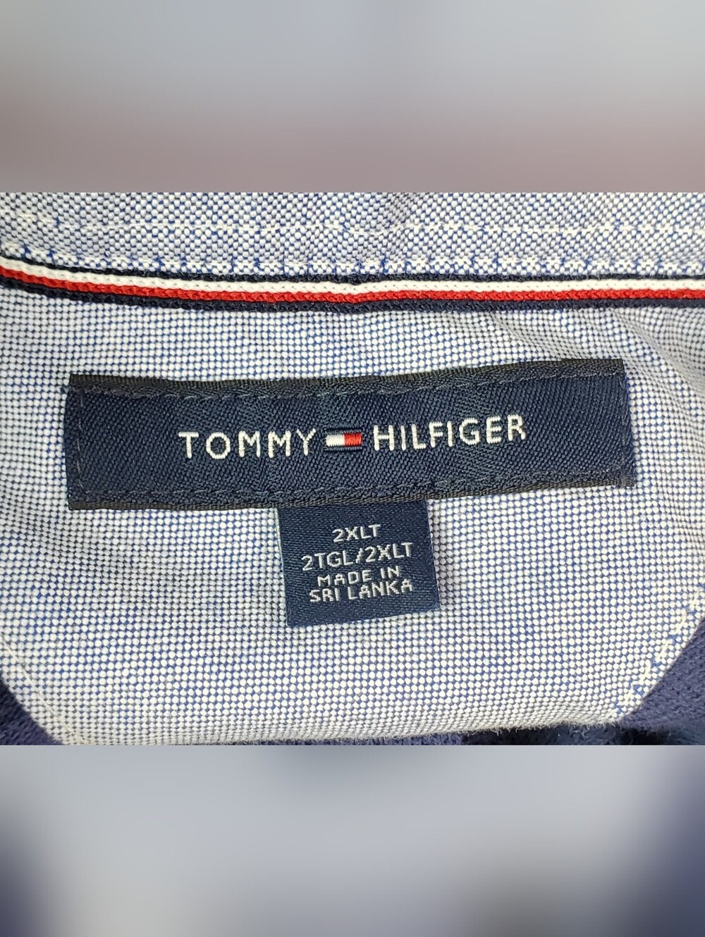 Tommy Hilfiger Mens Custom Fit Spellout Polo Shirt - Size XXLT TALL - EUC - Picture 6 of 13